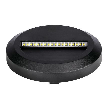 LED Zewnętrzne oświetlenie schodowe LED/2W/230V IP65 3000K czarny