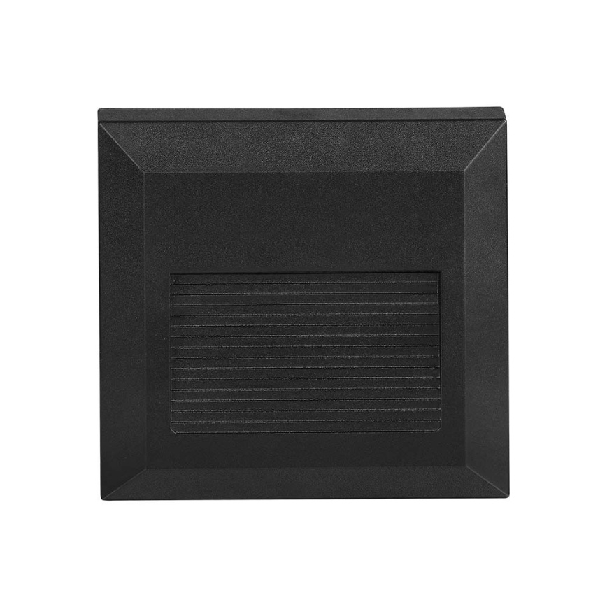 LED Zewnętrzna lampa schodowa LED/2W/230V IP65 4000K czarna