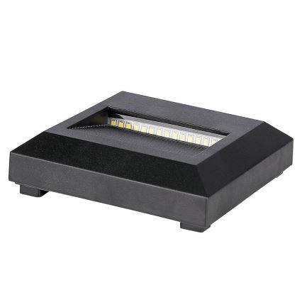 LED Zewnętrzne oświetlenie schodowe LED/2W/230V IP65 4000K czarny