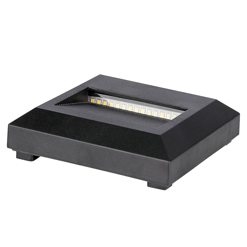 LED Zewnętrzne oświetlenie schodowe LED/2W/230V IP65 4000K czarny