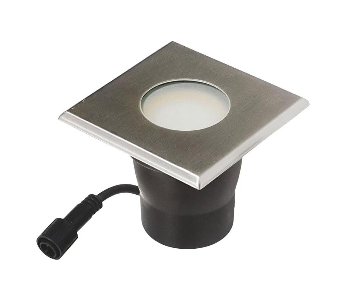 LED Zewnętrzne oświetlenie wpuszczane EASY CONNECT 1xGU10/4W/230V 3000K IP65 kanciasty