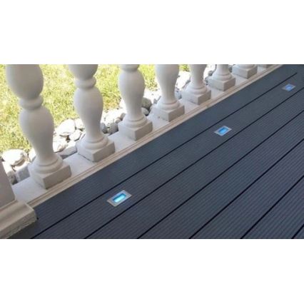 LED Zewnętrzne oświetlenie wpuszczane EASY CONNECT LED/2W/230V niebieski IP67 prostokątny