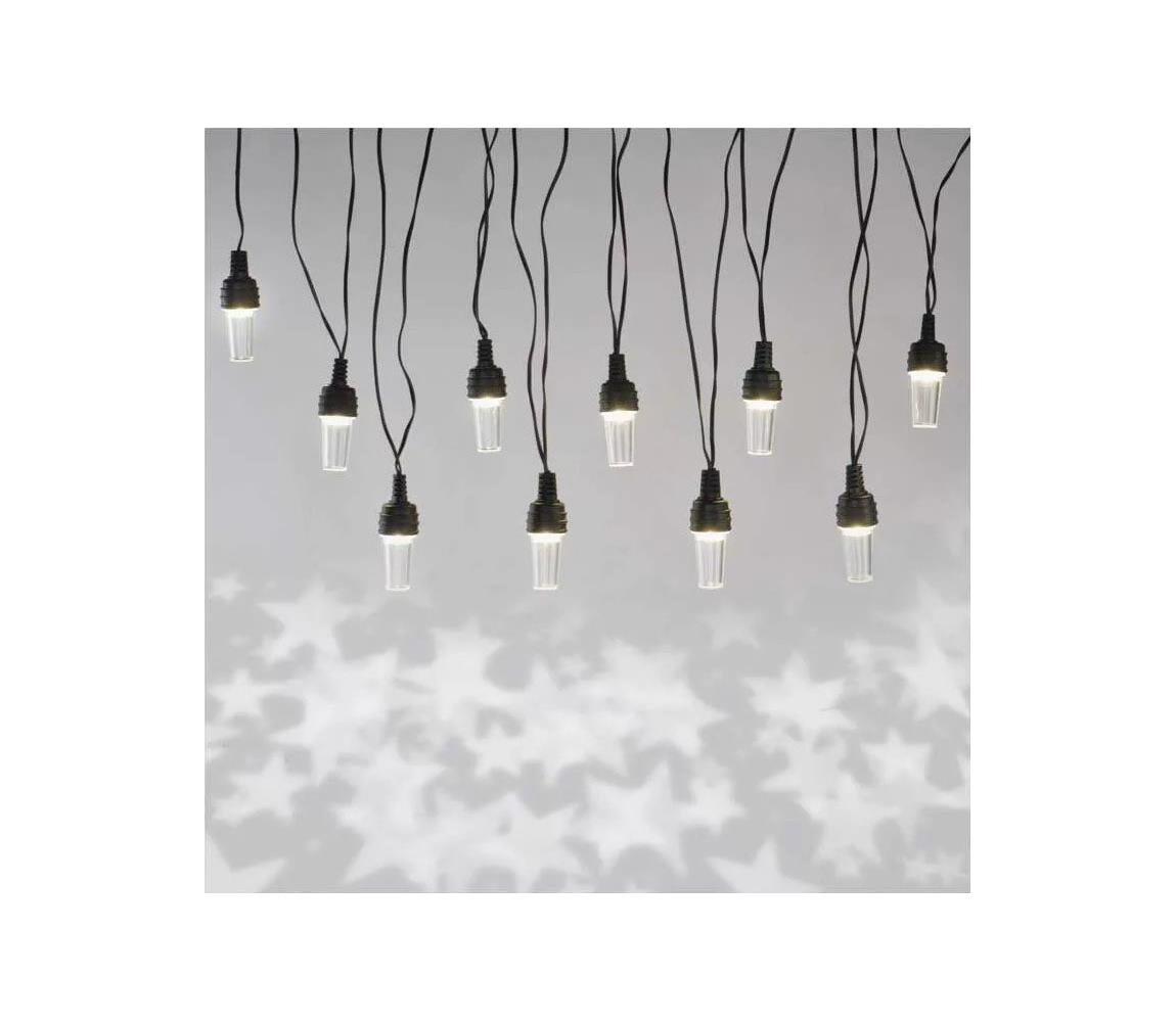 LED Zewnętrzny łańcuch bożonarodzeniowy 10xLED/9,5 m IP44 zimna biel