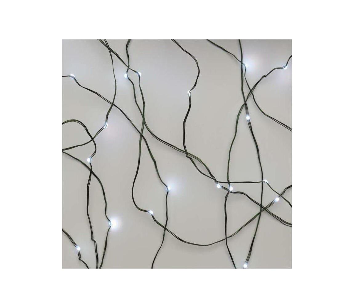 LED Zewnętrzny łańcuch bożonarodzeniowy 75xLED/12,5m IP44 zimna biel