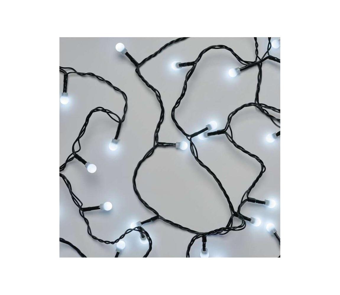 LED Zewnętrzny łańcuch bożonarodzeniowy 80xLED/13m IP44 zimna biel