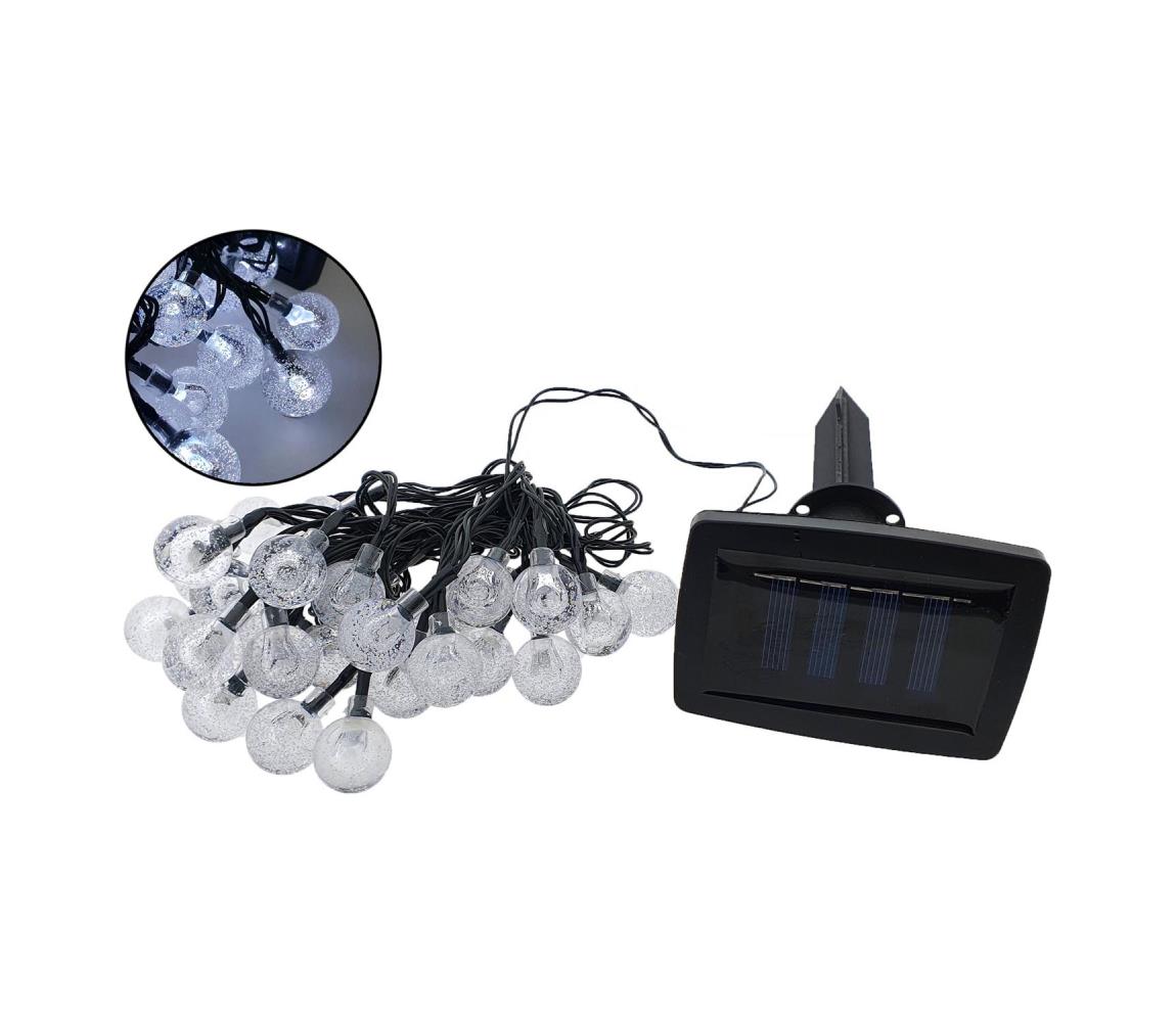 LED Zewnętrzny łańcuch solarny 30xLED/1,2V 6,5 m IP44
