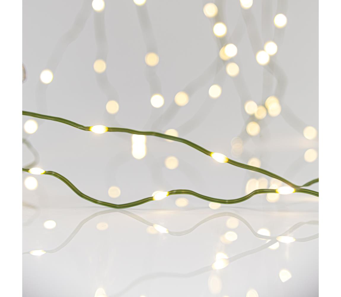 LED Zewnętrzny łańcuch świąteczny LINE 700xLED/8 funkcji 40 m IP44 ciepła biel