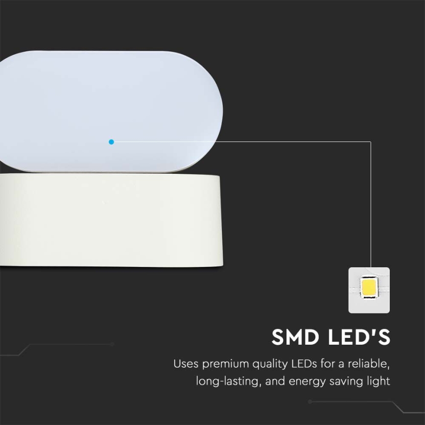 LED Zewnętrzny elastyczny kinkiet LED/5W/230V 3000K IP65 biały