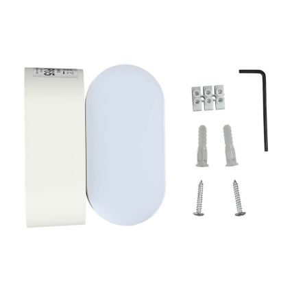 LED Zewnętrzny elastyczny kinkiet LED/5W/230V 3000K IP65 biały
