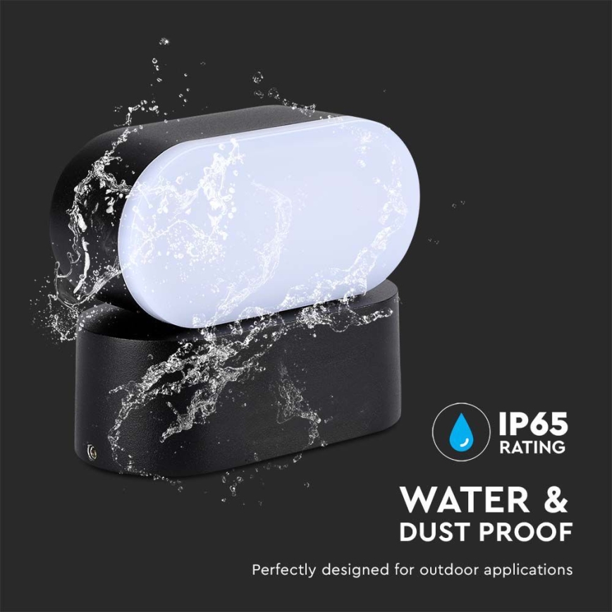 LED Zewnętrzny elastyczny kinkiet LED/5W/230V 3000K IP65 czarny
