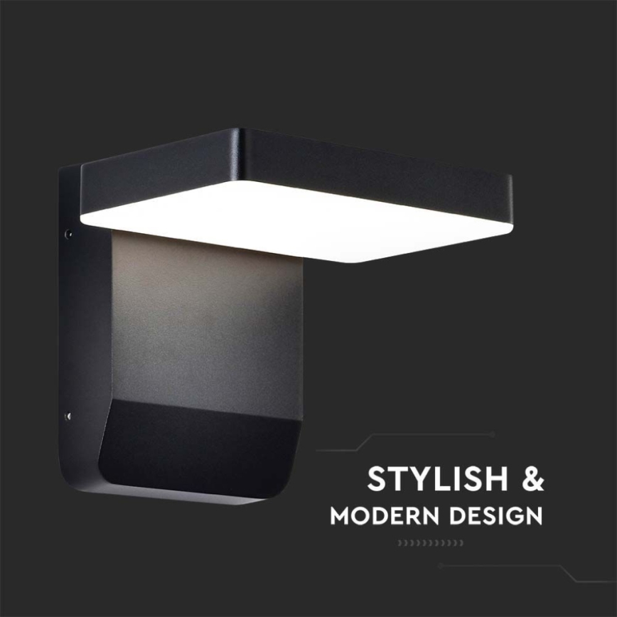 LED Zewnętrzny elastyczny reflektor punktowy LED/17W/230V IP65 4000K czarny