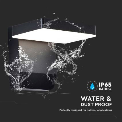 LED Zewnętrzny elastyczny reflektor punktowy LED/17W/230V IP65 4000K czarny