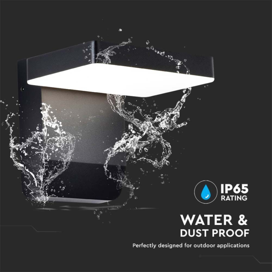 LED Zewnętrzny elastyczny reflektor punktowy LED/17W/230V IP65 4000K czarny