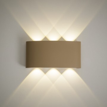 LED Zewnętrzny kinkiet ARROW LED/6W/230V IP54 beżowy