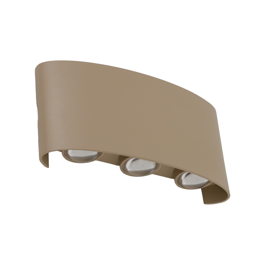LED Zewnętrzny kinkiet ARROW LED/6W/230V IP54 beżowy