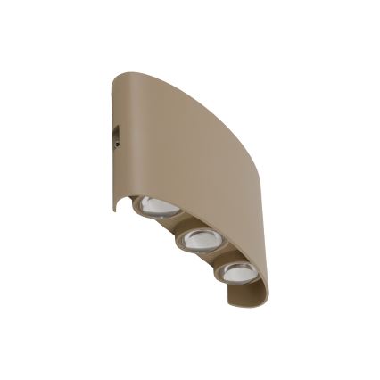 LED Zewnętrzny kinkiet ARROW LED/6W/230V IP54 beżowy