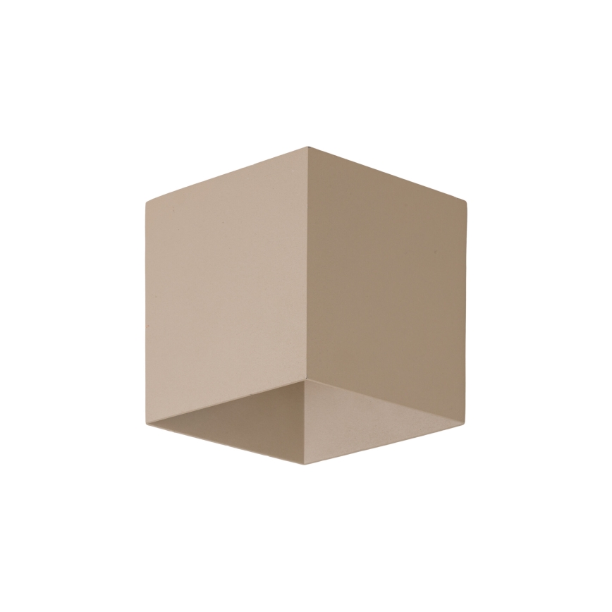 LED zewnętrzny kinkiet CUBE LED/10W/230V IP54 beżowy