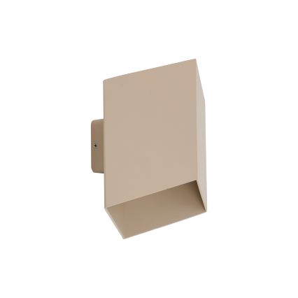 LED zewnętrzny kinkiet CUBE LED/10W/230V IP54 beżowy