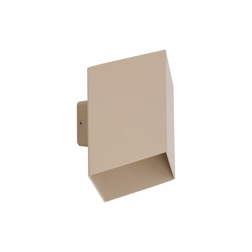 LED zewnętrzny kinkiet CUBE LED/10W/230V IP54 beżowy