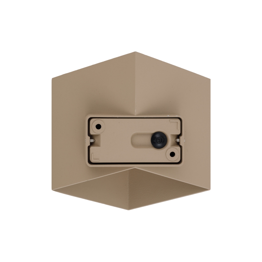 LED zewnętrzny kinkiet CUBE LED/10W/230V IP54 beżowy