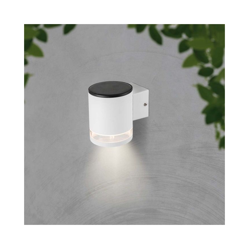 LED Zewnętrzny kinkiet solarny LED/1W/3,7V 3000K IP54 biały