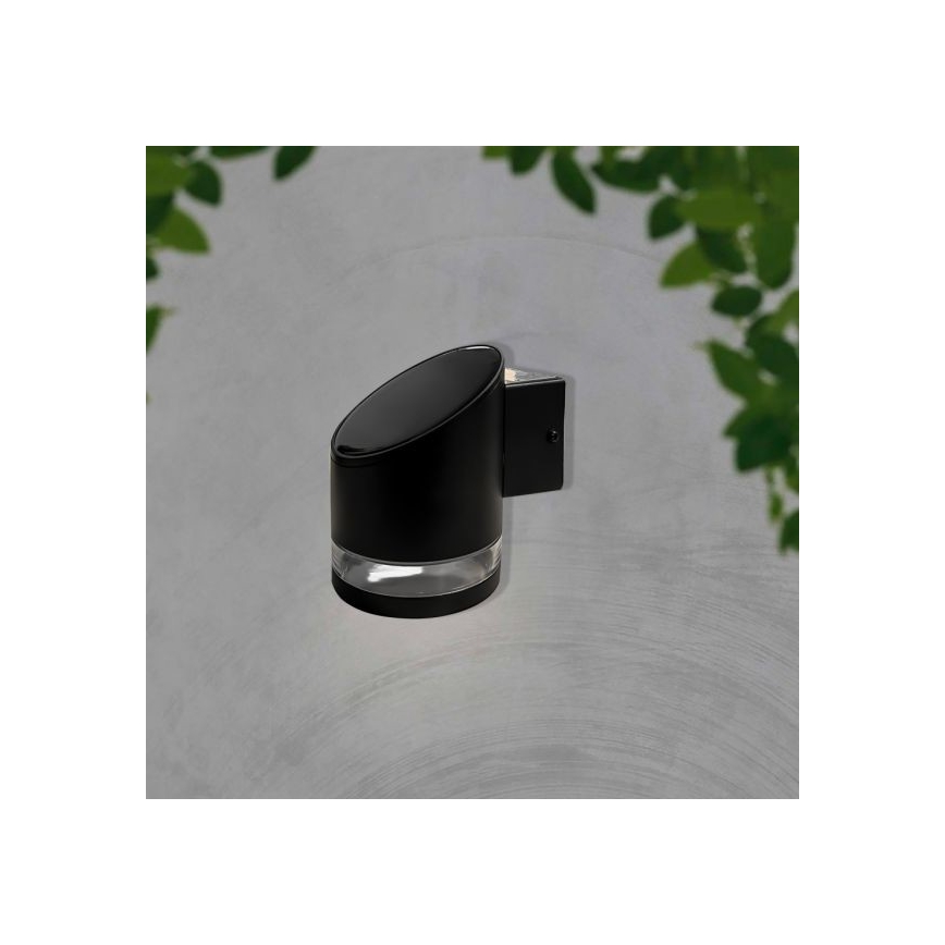 LED Zewnętrzny kinkiet solarny LED/1W/3,7V 3000K IP54 czarny