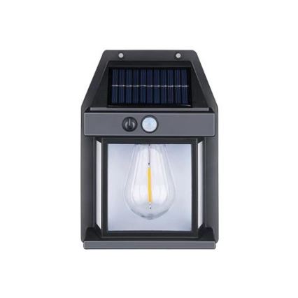 LED Zewnętrzny kinkiet solarny z czujnikiem LED/1W/230V 1200 mAh IP65