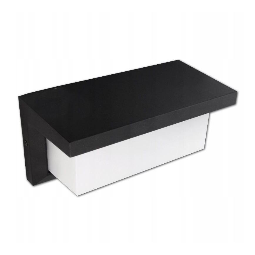 LED Zewnętrzny kinkiet z czujnikiem LED/12W/230V IP54 czarny