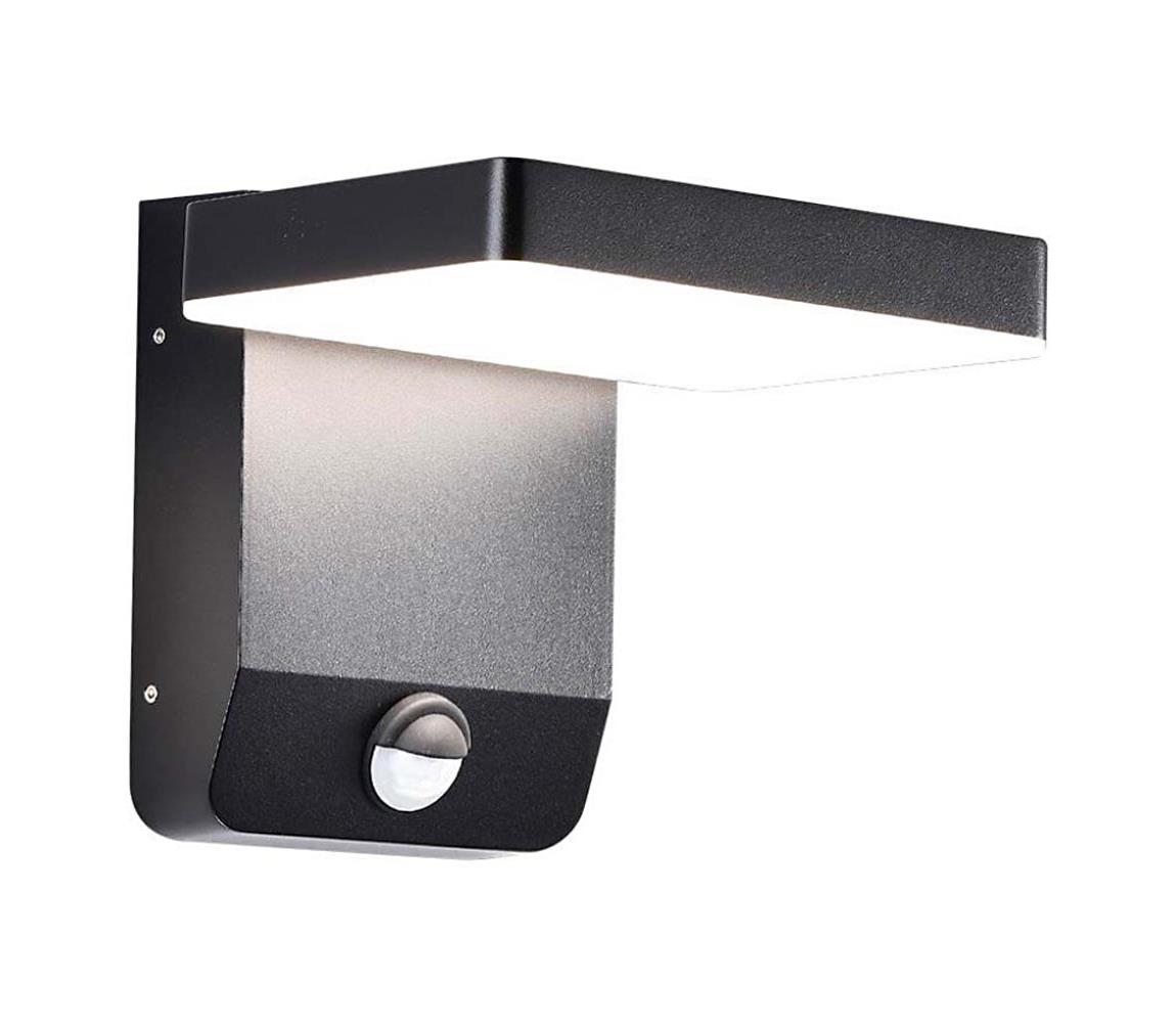 LED Zewnętrzny kinkiet z czujnikiem LED/17W/230V 4000K czarny