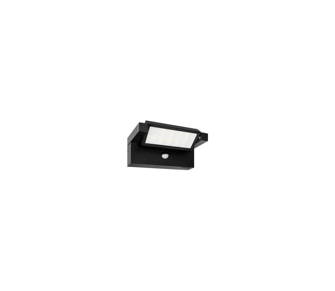 LED zewnętrzny kinkiet z czujnikiem LED/20W/230V 3000/4000/6500K IP54 czarny