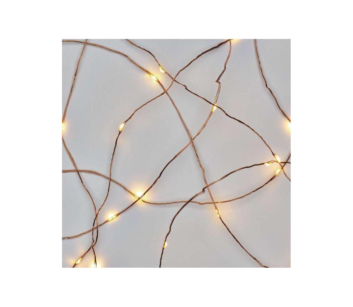 LED Zewnętrzny lańcuch bożonarodzeniowy 100xLED/15m IP44 ciepła biel
