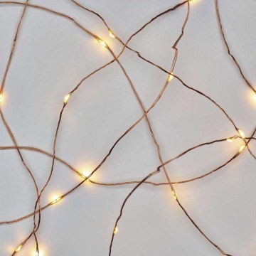 LED Zewnętrzny lańcuch bożonarodzeniowy 100xLED/15m IP44 ciepła biel