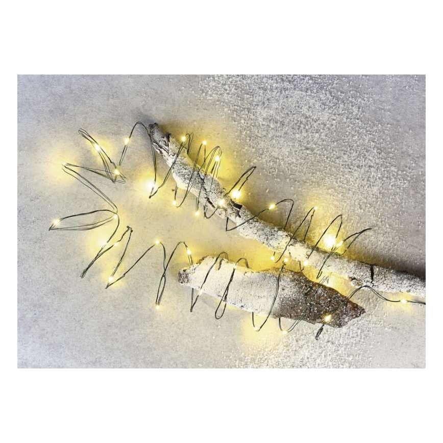 LED Zewnętrzny łańcuch bożonarodzeniowy 150xLED/20m IP44 ciepła biel