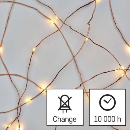 LED Zewnętrzny łańcuch bożonarodzeniowy 150xLED/20m IP44 ciepła biel