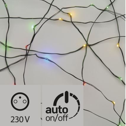 LED Zewnętrzny łańcuch bożonarodzeniowy 150xLED 20m IP44 różne kolory