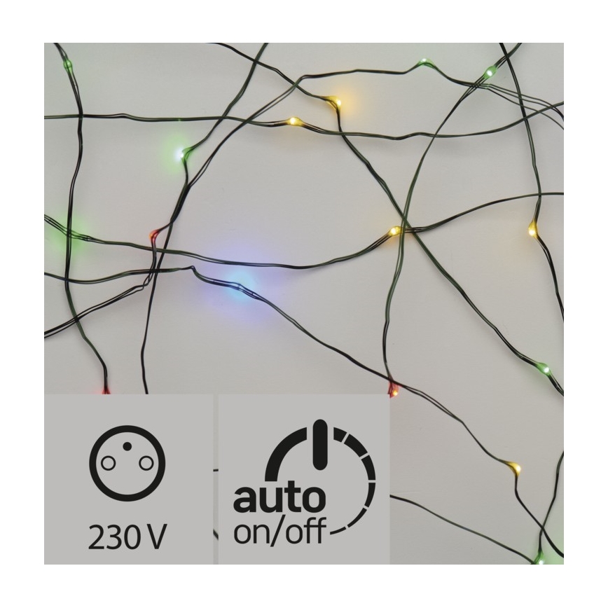 LED Zewnętrzny łańcuch bożonarodzeniowy 150xLED 20m IP44 różne kolory