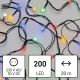 LED Zewnętrzny łańcuch bożonarodzeniowy 200xLED/25m IP44 różne kolory