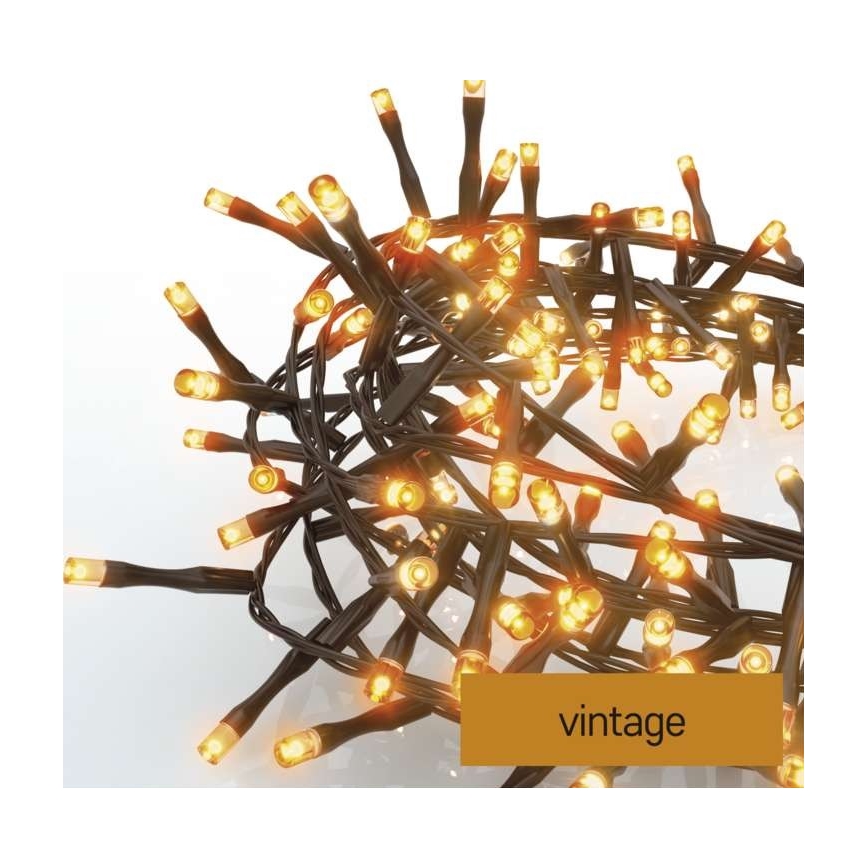 LED Zewnętrzny łańcuch bożonarodzeniowy 300xLED/11m IP44 vintage