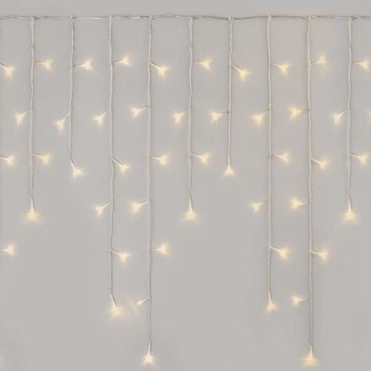 LED Zewnętrzny łańcuch bożonarodzeniowy 300xLED/8 modes 10m IP44 ciepła biel + pilot