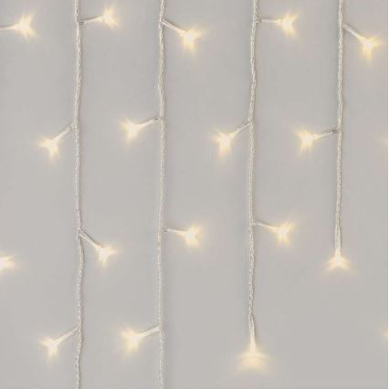 LED Zewnętrzny łańcuch bożonarodzeniowy 300xLED/8 modes 10m IP44 ciepła biel + pilot