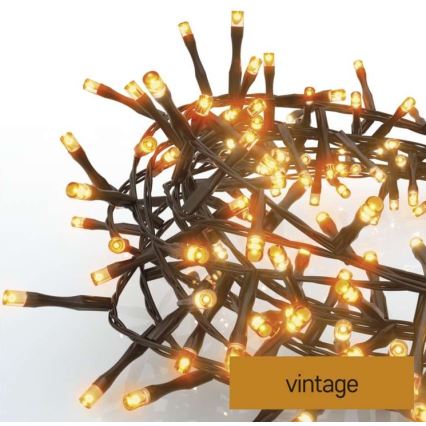 LED Zewnętrzny łańcuch bozonarodzeniowy 400xLED/13m IP44 vintage