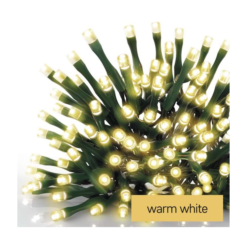LED Zewnętrzny łańcuch bożonarodzeniowy 40xLED/9m IP44 ciepła biel