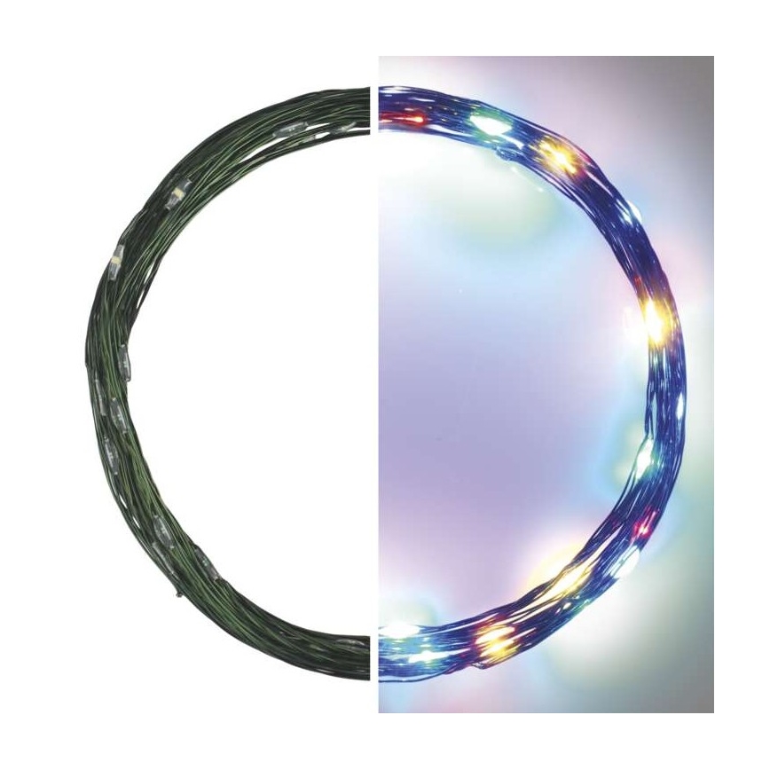 LED Zewnętrzny łańcuch bożonarodzeniowy 40xLED/9m IP44 różne kolory