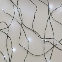 LED Zewnętrzny łańcuch bożonarodzeniowy 40xLED 9m IP44 zimna biel