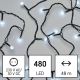 LED Zewnętrzny łańcuch bożonarodzeniowy 480xLED/53m IP44 zimna biel
