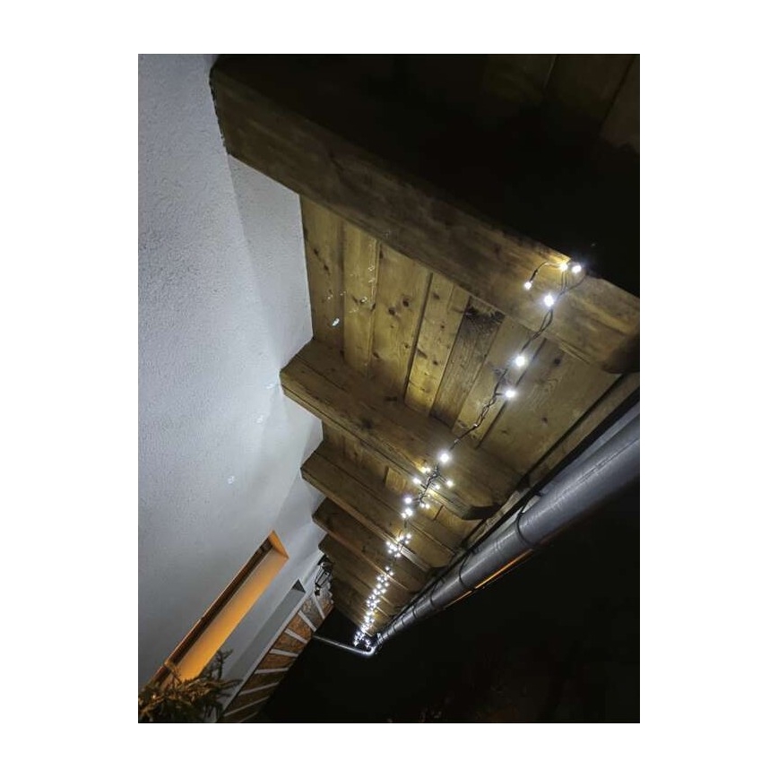 LED Zewnętrzny łańcuch bożonarodzeniowy 500xLED/55m IP44 zimna biel