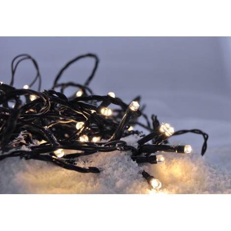 LED Zewnętrzny łańcuch bożonarodzeniowy 500xLED/8 funkcji IP44 55m ciepła biel
