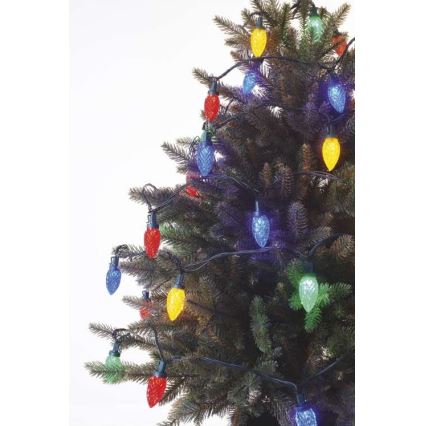 LED Zewnętrzny łańcuch bożonarodzeniowy 50xLED/8 t 14,trybów 8m IP44 różne kolory