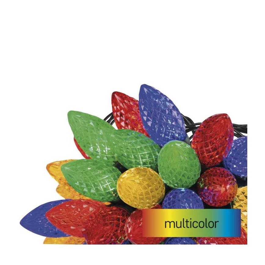 LED Zewnętrzny łańcuch bożonarodzeniowy 50xLED/8 t 14,trybów 8m IP44 różne kolory