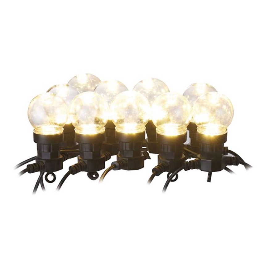 LED Zewnętrzny łańcuch dekoracyjny 50xLED/10m IP44 przezroczysty
